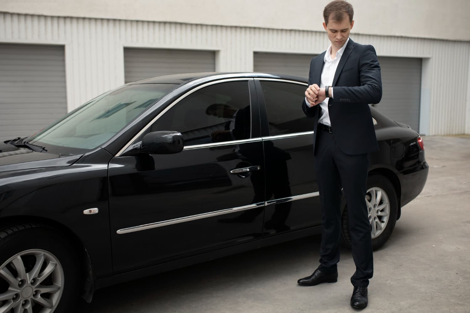 Luxury SUV shown as representative fleet imagery